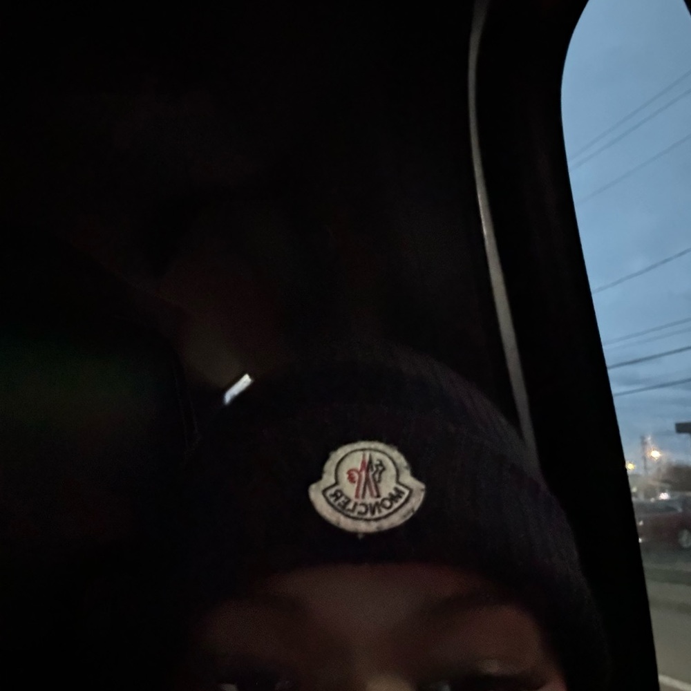 Moncler Black Beanie